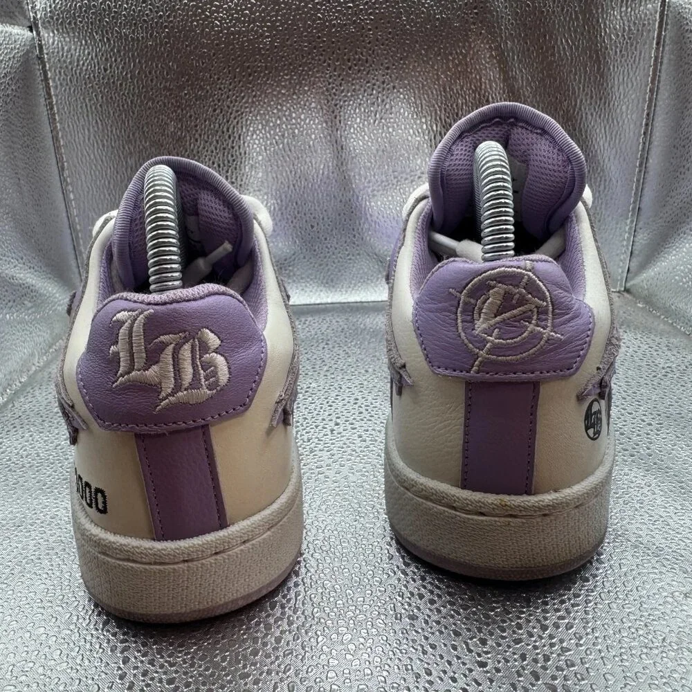Size 4.5 Lost Boys x Vicinity Mens‎ Purple White Low Top Athletic Sneakers